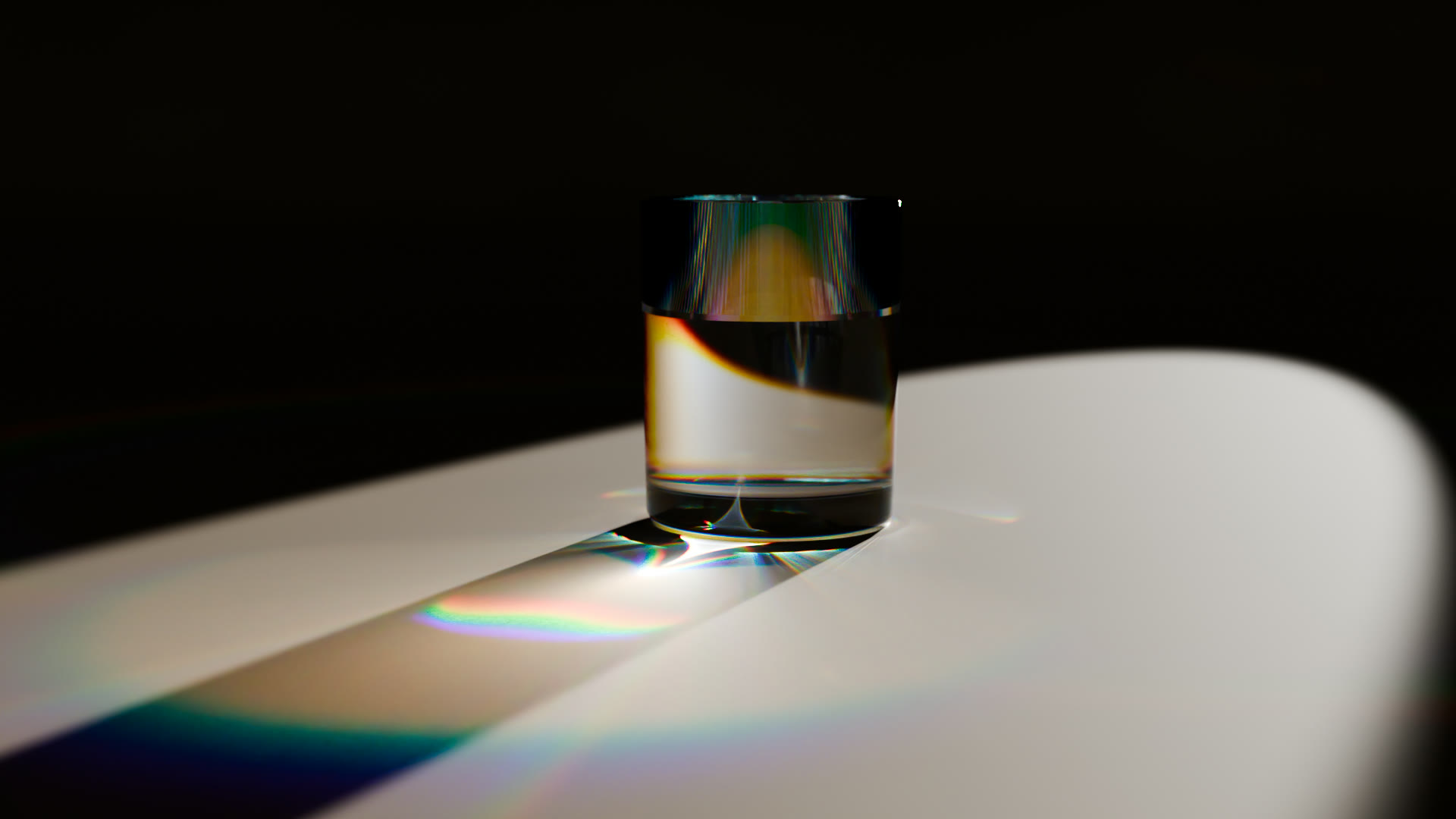 Water glass on sand